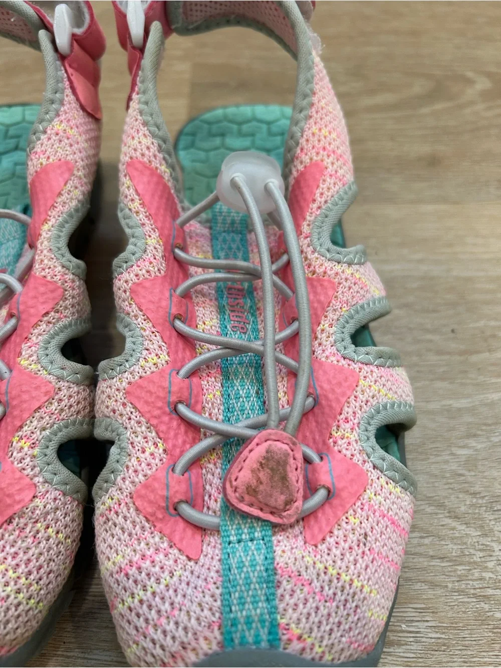 Northside Kids Pink & Teal Athletic Sandals size 3